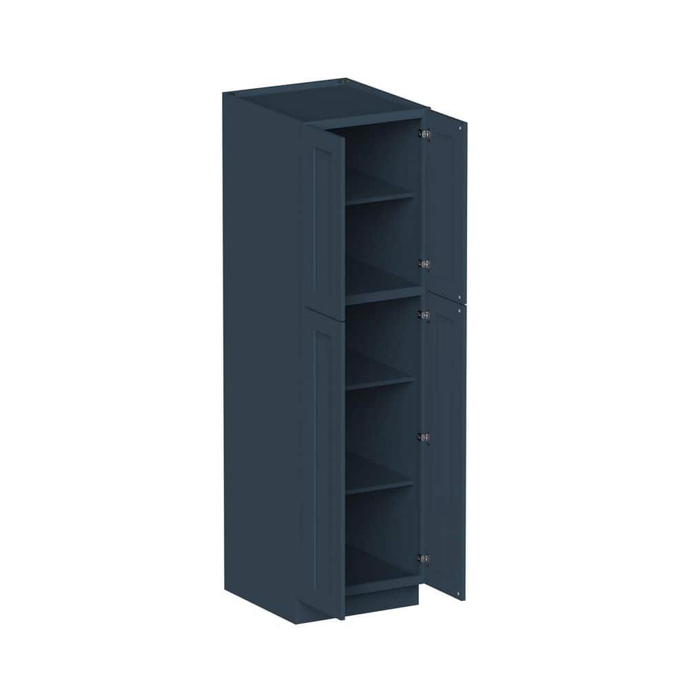 24 in W x 27 in D x 84 in H Ready to Assemble Standrad Kitchen Cabinet with 4-Door 4-Shelf in Cyber Grey price history on PriceWatchPro