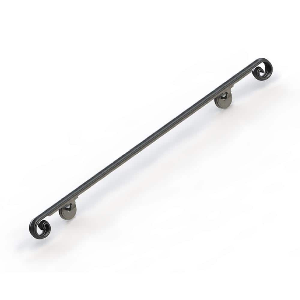 2 ft. Scroll Wrought Iron Handrail