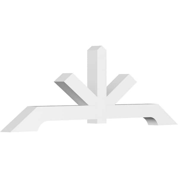 Ekena Millwork Vanguard 72 in. W x 24 in. H x 4 in. D Signature Polyurethane Bracket