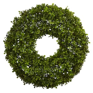 22 in. Artificial Boxwood Wreath