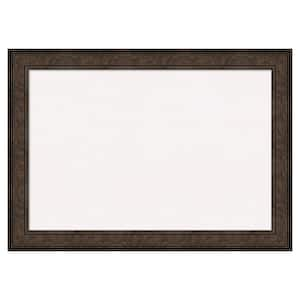 Ridge Bronze White Corkboard 42 in. x 30 in. Bulletin Board Memo Board