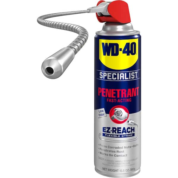 WD-40 SPECIALIST 13.5 oz. Penetrant with EZ-Reach, Fast-Acting Formula with Flexible Straw Spray