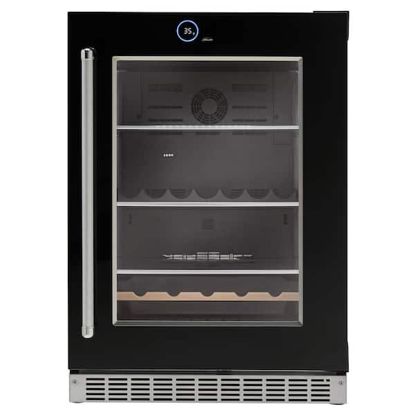 Silhouette Reserve 24 in. 5.0 cu. ft. Freezerless Built-In Refrigerator in Black