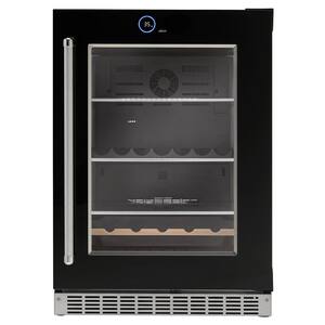24 in. 5.0 cu. ft. Freezerless Built-In Refrigerator in Black
