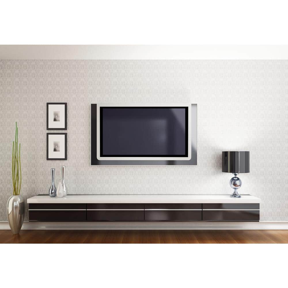 White Plastic Single-Gang Coaxial Wall Plate