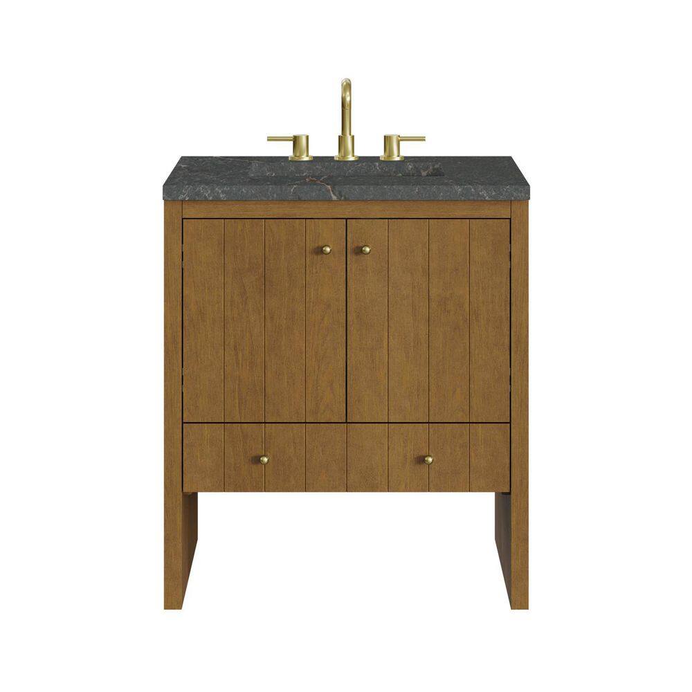 Hudson 30.0 in. Single Bath Vanity in Honey Oak with Parisien Bleu Silestone Low Silica Surface Top price history on PriceWatchPro