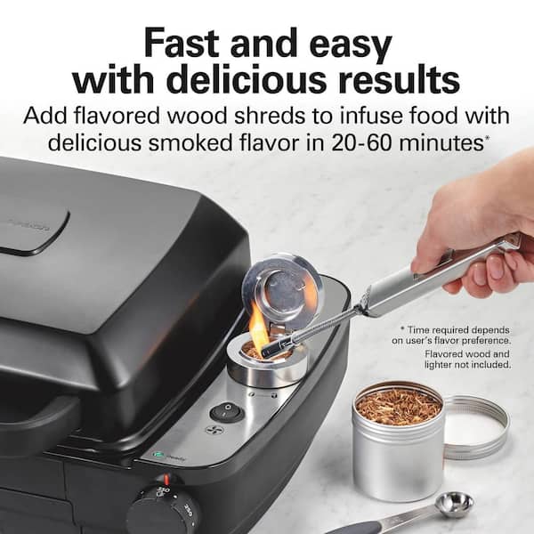 Hamilton Beach 116 sq. in. Black Indoor Grill with Hot/Cold