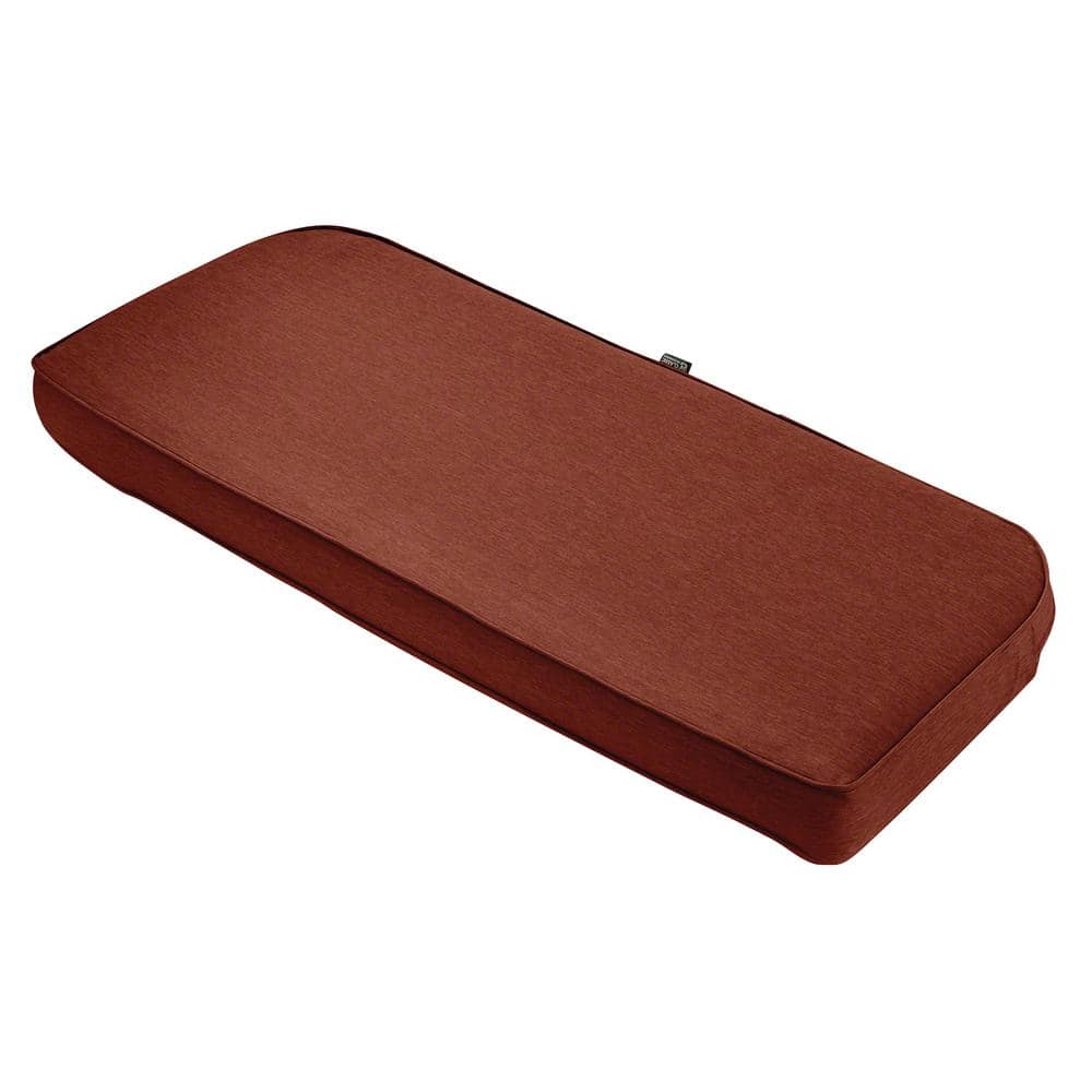 Heather Henna Red FadeSafe 41" Patio Bench Cushion