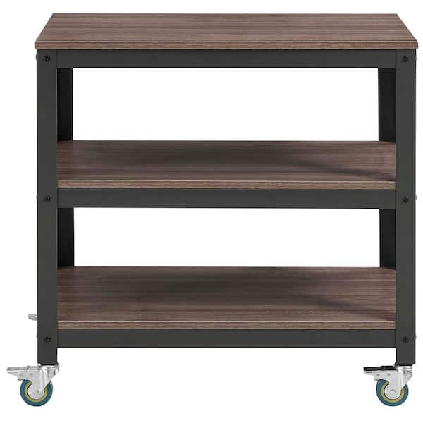 MODWAY Vivify Gray Walnut Tiered Serving Stand
