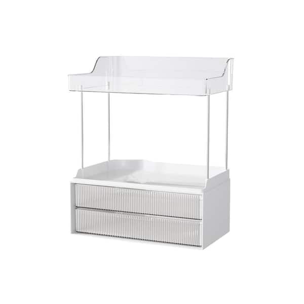 Cubilan 12.44 in. W Clear Bathroom Counter Organizer