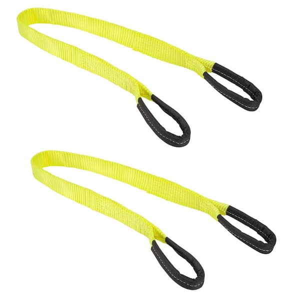 4 ft. 1-Ply Web Lifting Sling with 1,067 lbs. Safe Workload (2-Pack)