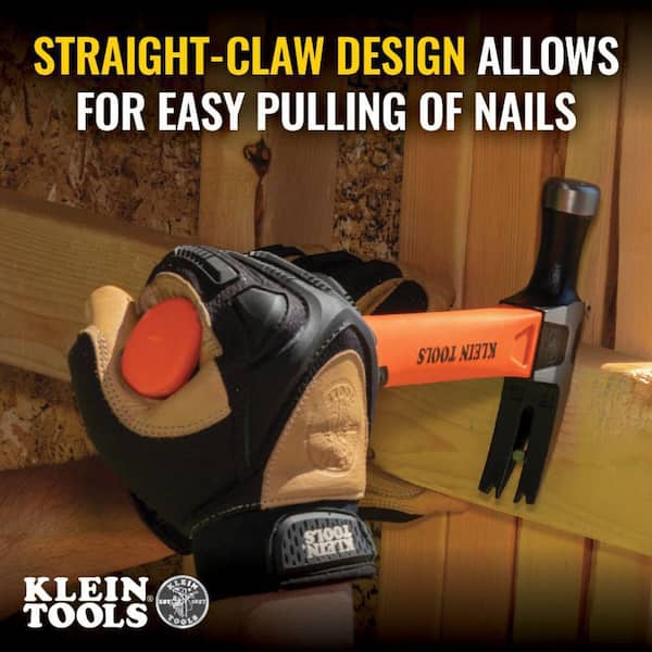 Straight-Claw Hammer, 16-Ounce, 13 in.