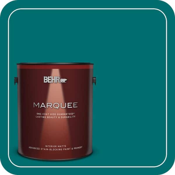 BEHR MARQUEE 1 gal. #P460-7 Caribbean Current Matte Interior Paint & Primer