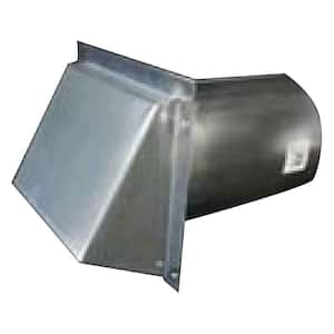 5 in. Round Galvanized Wall Vent with Spring Return Damper