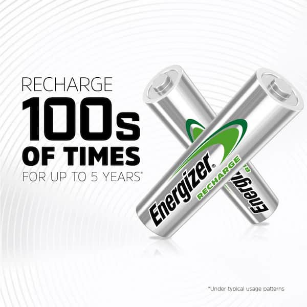 Power Plus Rechargeable AA Batteries (4-Pack), Double A Rechargeable Batteries
