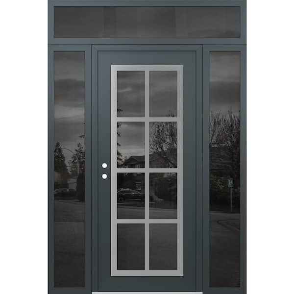 Tessari Doors C16 64 in. x 96 in. Silver P Right-Hand/Inswing Tessari Doors C16 64 in. x 96 in. Silver P Right-Hand/Inswing
