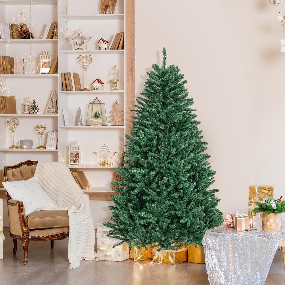 6 ft Green Douglas Fir Outdoor Christmas Tree with Lights