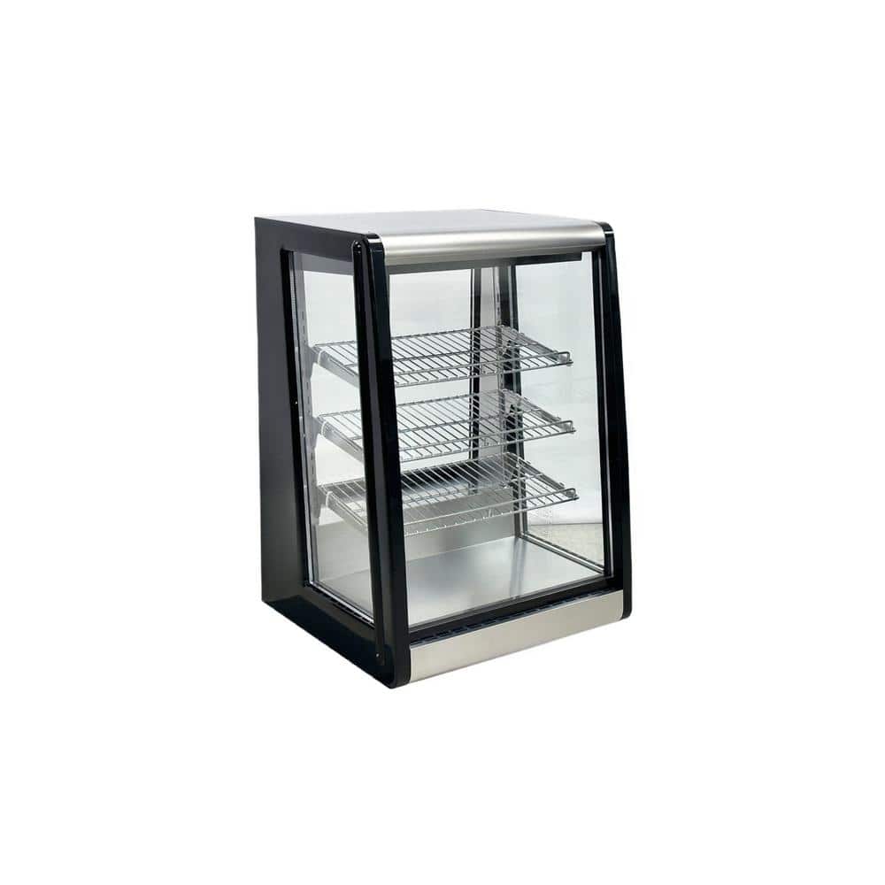 24.2 in. 5.2 cu. ft. Commercial Refrigerating Countertop Bakery Showcase EW5 Black