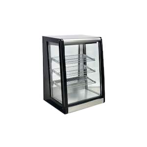 24.2 in. 5.2 cu. ft. Commercial Refrigerating Countertop Bakery Showcase EW5 Black