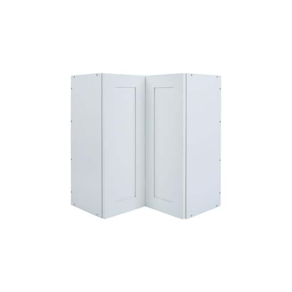 Everest 24 in. W x 12 in. D x 30 in. H Ready to Assemble Shaker Corner Diagonal Kitchen Cabinet in White
