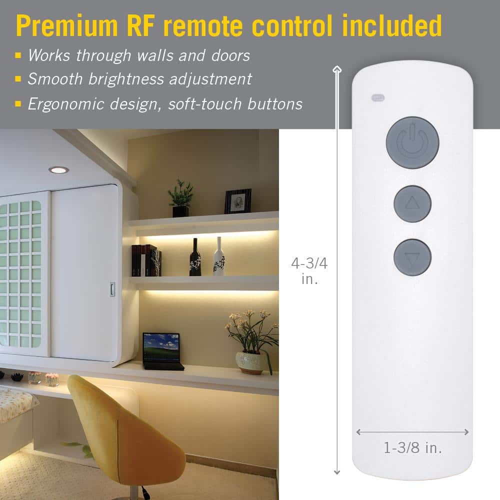 White LED Remote Control for Under Cabinet Lighting
