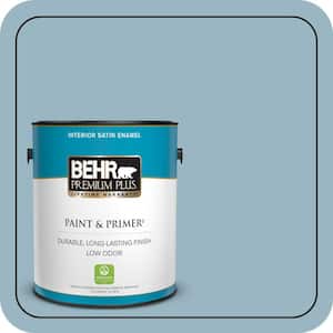 BEHR ULTRA 1 qt. #S470-3 Peaceful Blue Extra Durable Flat Interior