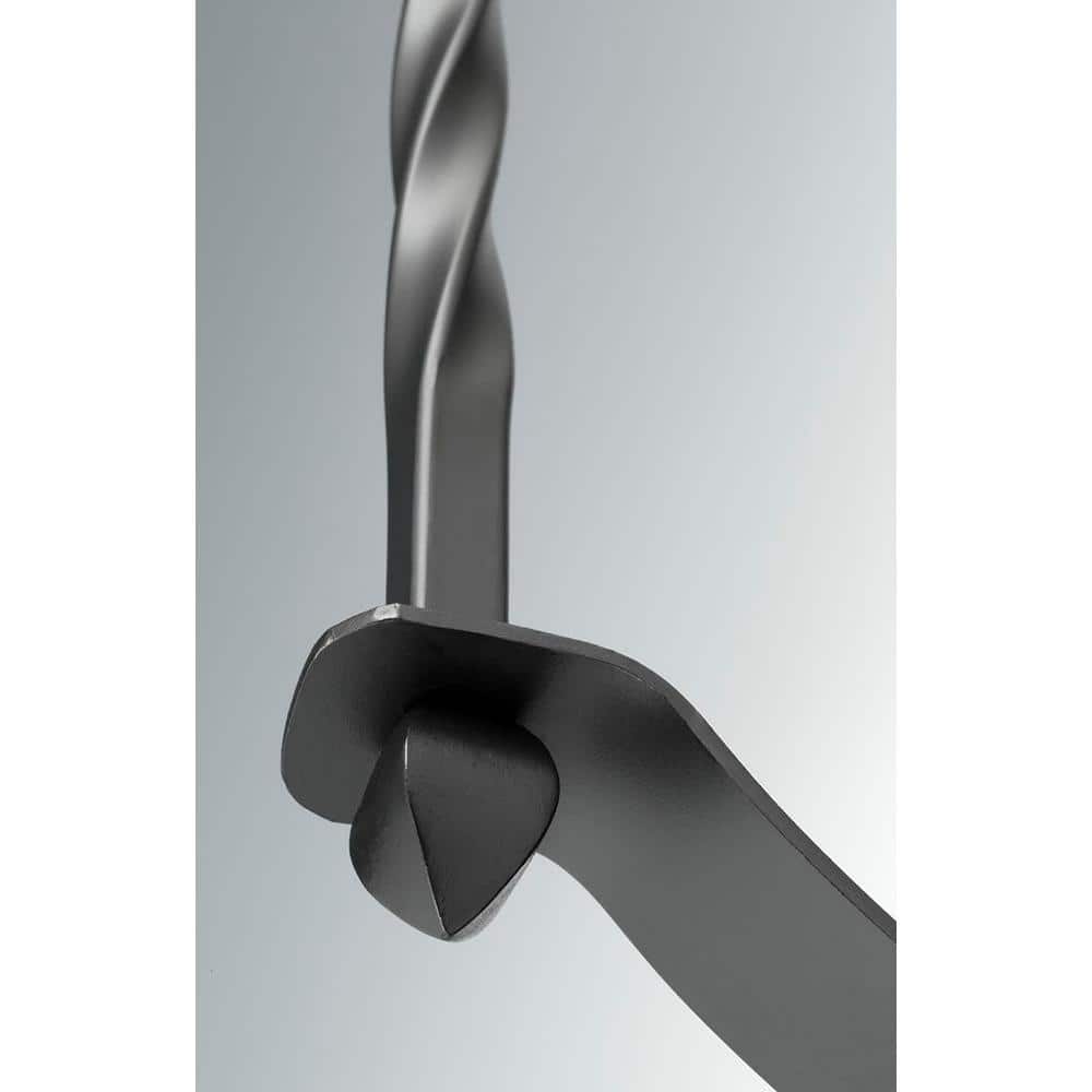 Black Iron Six-Light Candle Chandelier