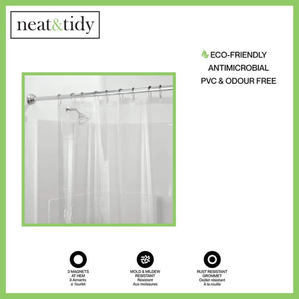 m MODA at home enterprises ltd. 70 in. x 72 in. Clear N&T 3G PEVA LINER