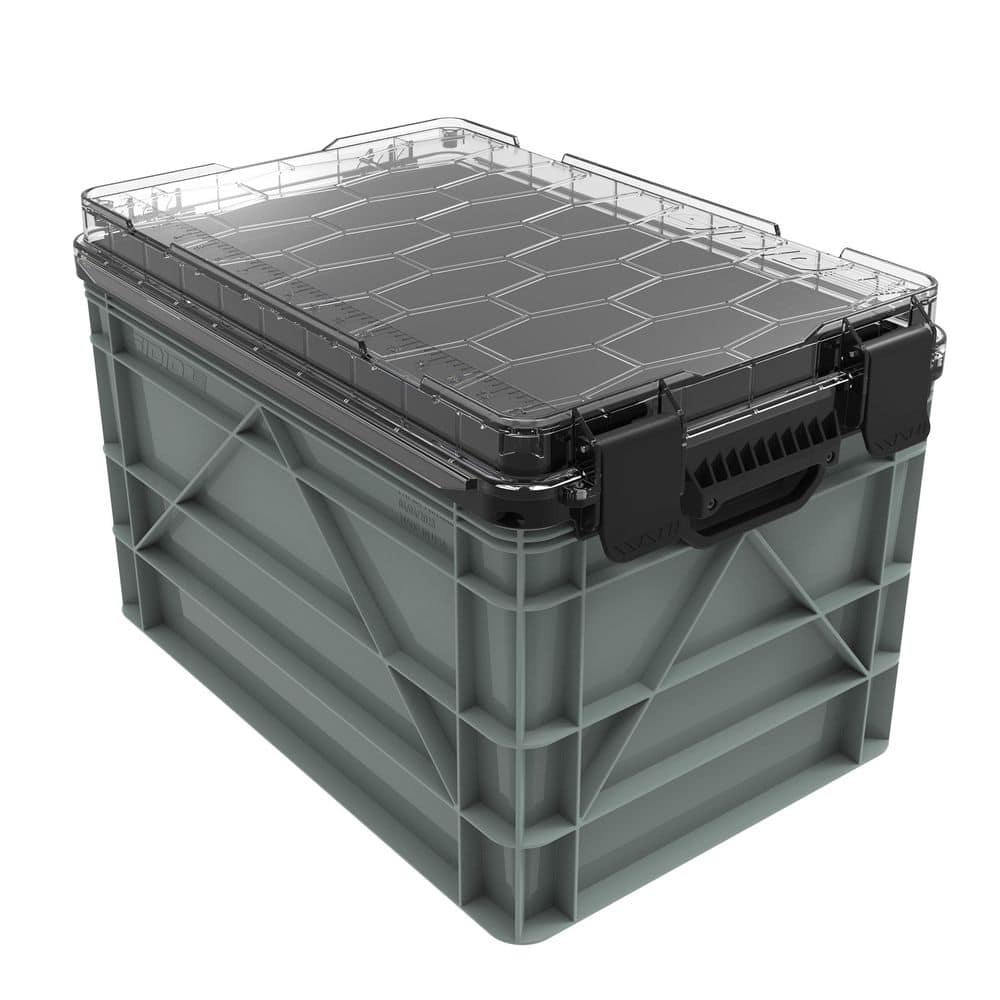 Weather Resistant Full Size Storage Bin High Stacking Heavy Duty Stackable Storage Bin with Lid and Dividers Aircraft price history on PriceWatchPro