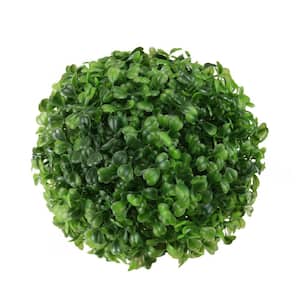 7.7 5 in. Green 2-Tone Artificial Boxwood Topiary Garden Ball