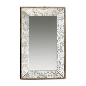 Anky 20 in. W x 12 in. H MDF Framed Silver Wall Mounted Decorative Mirror