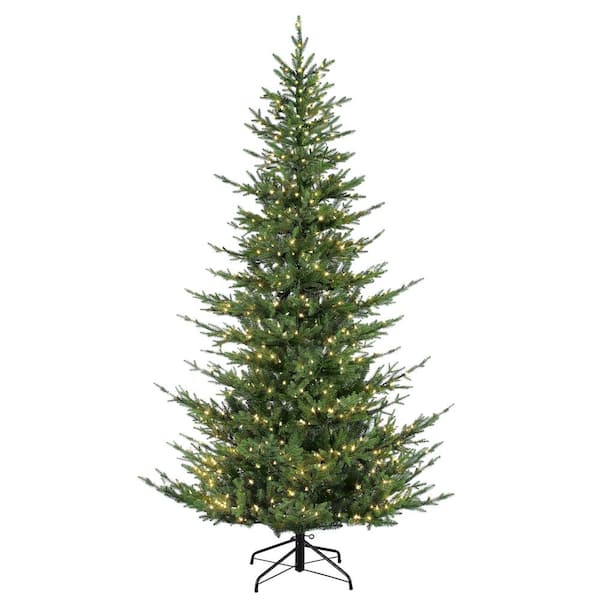 7.5 ft. Prelit Natural Fir Artificial Christmas Tree with 700 UL-Listed Clear Lights