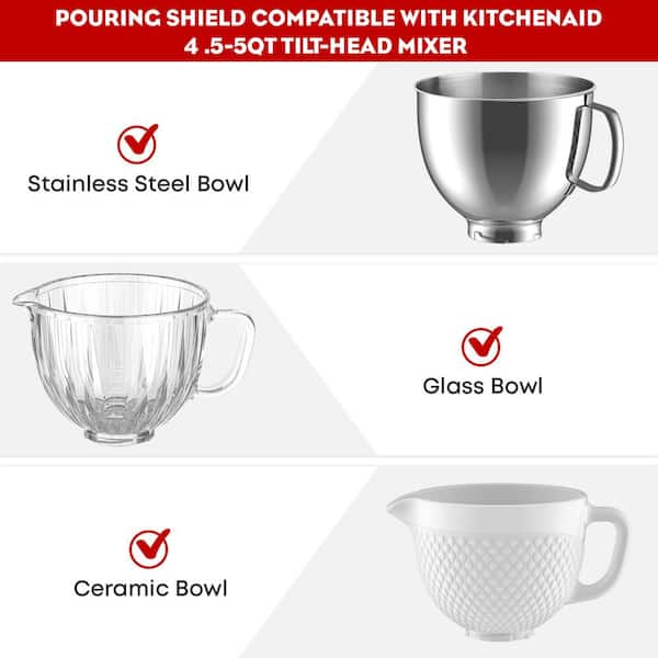 KitchenAid KSMC7QBOWL 7 Qt. Stainless Steel Mixing Bowl With Handle For Stand Mixers