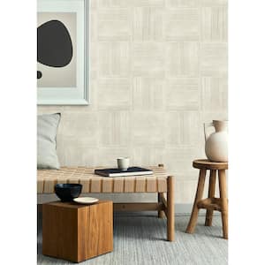 Jasper Ivory Block Texture Paper Non-Pasted Textured Wallpaper