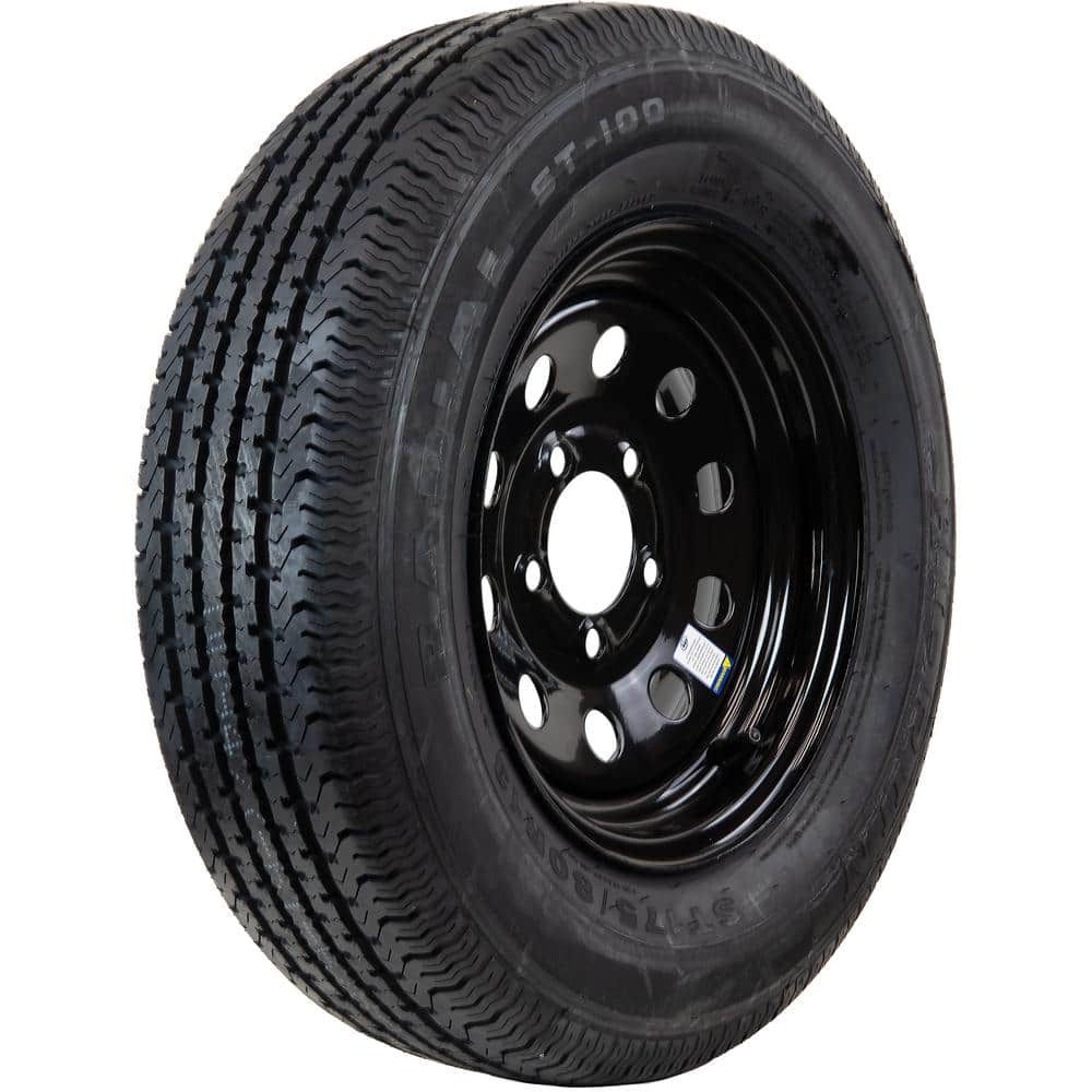 Hi-Run Radial Trailer Tire Assembly, ST175/80R13 6PR ON 13X4.5 5LUG Black  Modular Wheel ASR2117 - The Home Depot