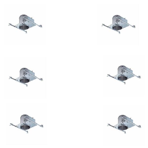 Commercial Electric 5 in. Aluminum Recessed Lighting New Construction IC Air-Tite Housing (6-Pack)