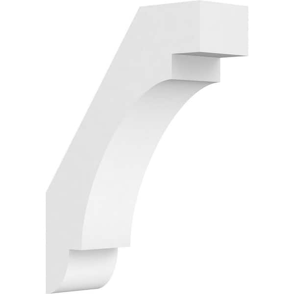 Ekena Millwork 5"W x 16"D x 22"H Standard Aspen Architectural Grade PVC Knee Brace