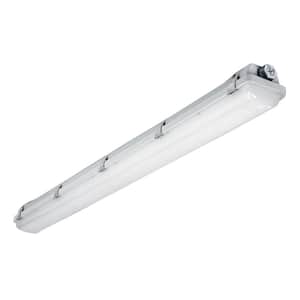 Vaportite 4 ft. White Integrated LED Industrial Vaportite withSelectable CCT and Lumen