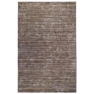 Maryland 3 ft. X 8 ft. Brown Striped Area Rug