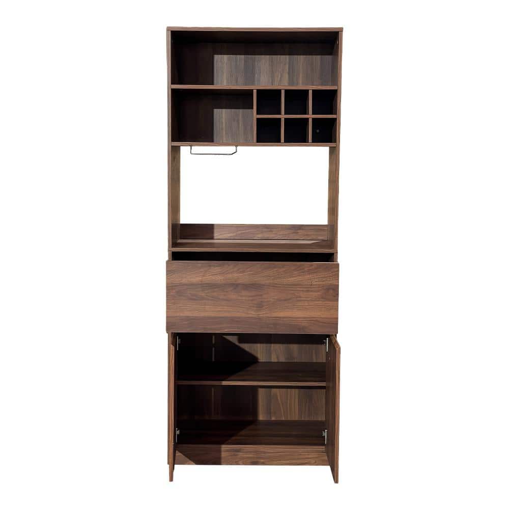 27.56 in. W x 13.78 in. D x 70.87 in. H Brown Linen Cabinet price history on PriceWatchPro