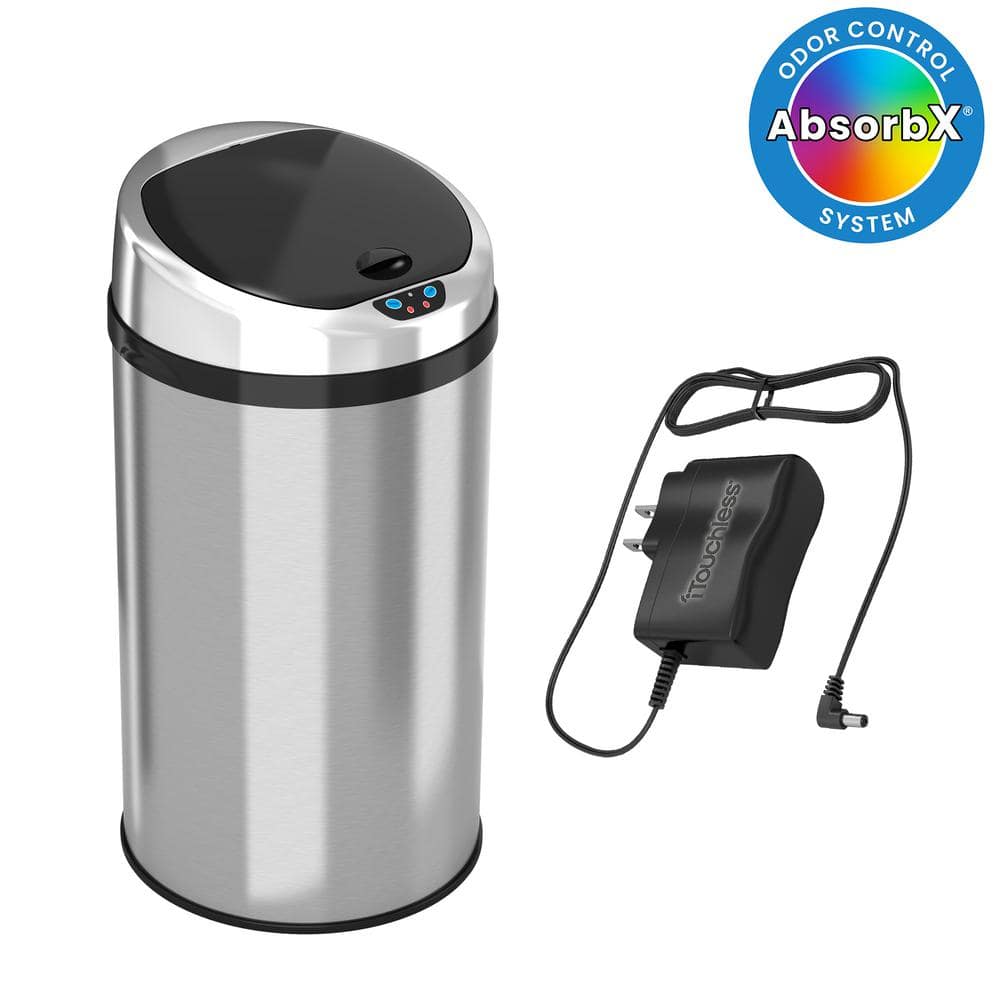 8 Gal. Stainless Steel Motion Sensing Touchless Trash Can price history on PriceWatchPro