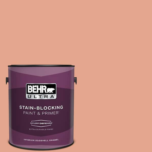 BEHR ULTRA 1 gal. #M180-4 Priceless Coral Extra Durable Eggshell Enamel Interior Paint & Primer