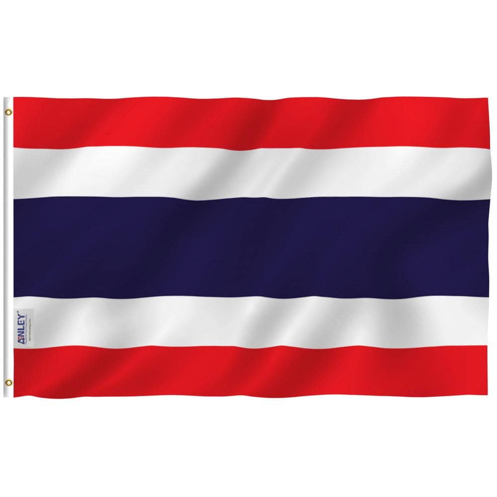 3 ft. x 5 ft. Polyester Thailand Flag 2-Sided Flags Banner with Brass Gromm
