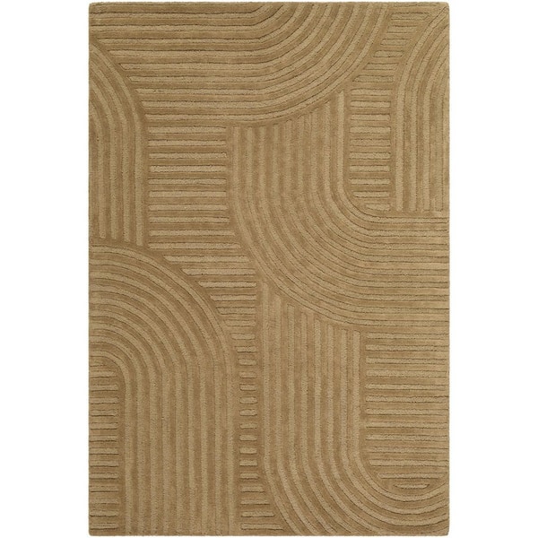 Brook Brown Modern 2 ft. x 3 ft. Indoor Area Rug