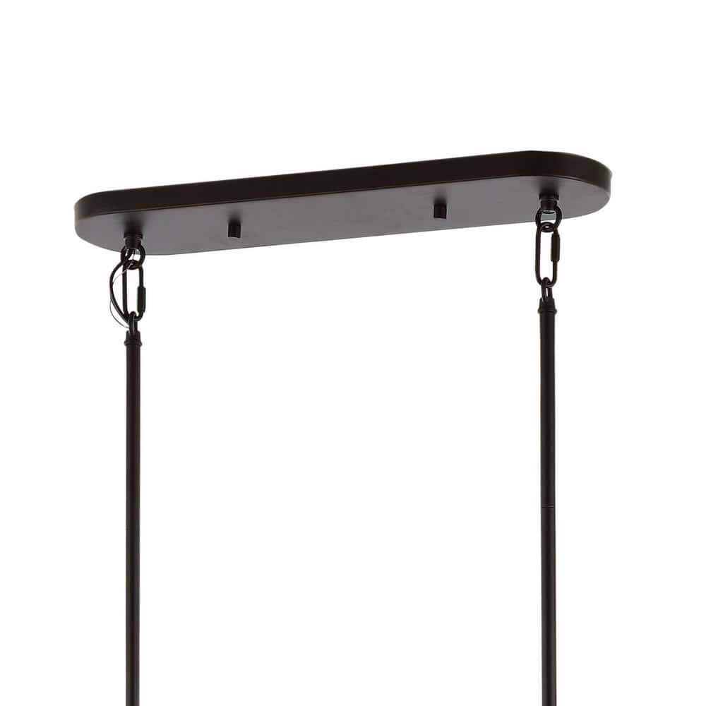 Chadwick 42" Rustic Farmhouse LED Linear Pendant in Oil-Rubbed Bronze