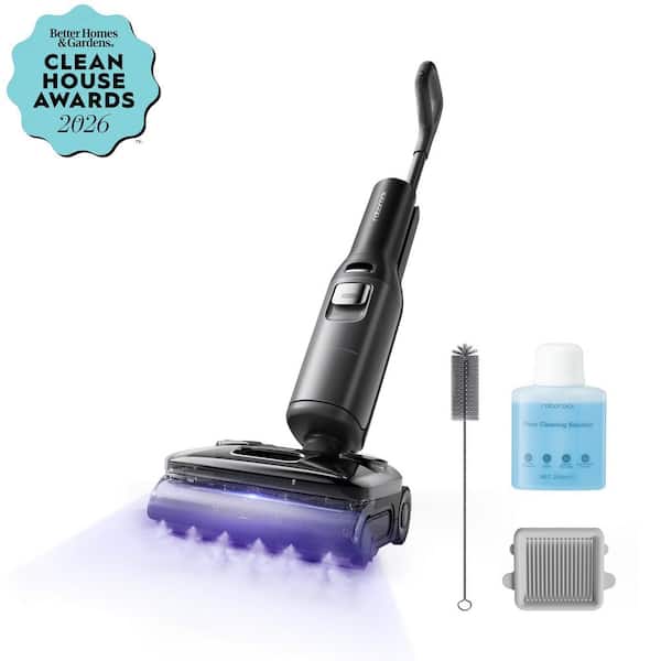 F25 Ultra Bagless Cordless HEPA Upright Vacuum for Hard Floors and Carpets in Black with Steam & Hot-Water Self-Cleaning
