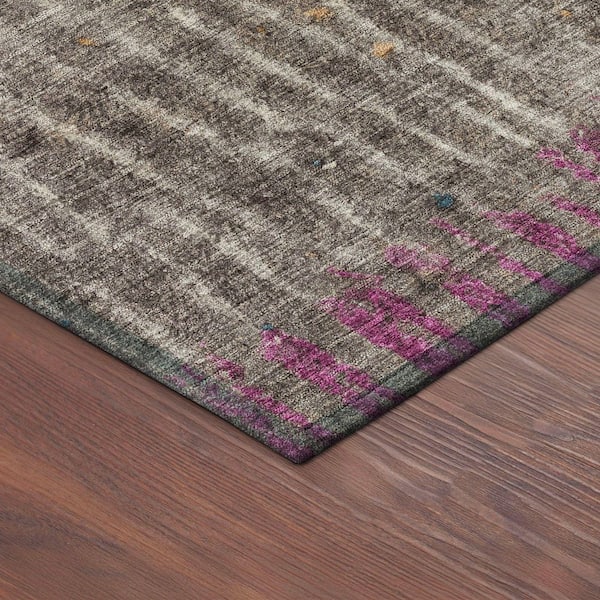 Chantille Machine Washable Indoor/Outdoor Abstract ACN2406 Taupe 3 ft. x 4 ft. Area Rug