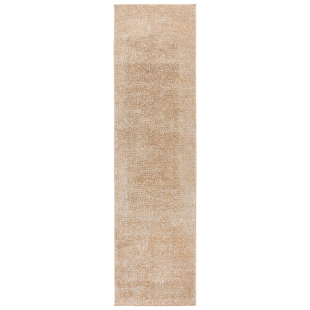 Hazel 2 ft. x 8 ft. Gold/Beige Abstract Spots Runner Rug price history on PriceWatchPro