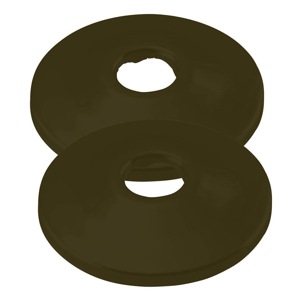 2-3/8 in. Diameter 1/2 in. Nominal Copper Shallow Grip Flange in Matte Black (2-Pack) price history on PriceWatchPro