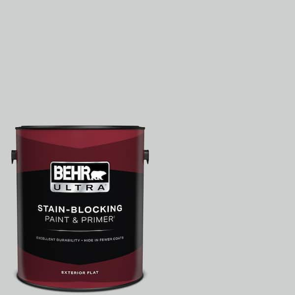 BEHR ULTRA 1 gal. #760E-2 Manhattan Mist Flat Exterior Paint & Primer